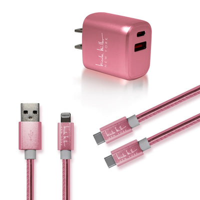 Nicole Miller Universal Rapid Charging Bundle - Rose Gold