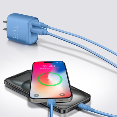 Nicole Miller Universal Rapid Charging Bundle - Blue
