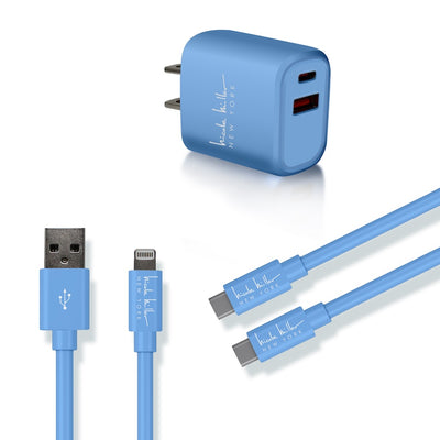 Nicole Miller Universal Rapid Charging Bundle - Blue