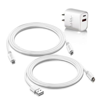 Nicole Miller Universal Rapid Charging Bundle - White