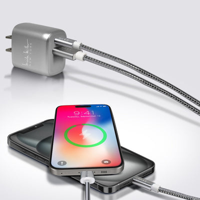 Nicole Miller Universal Rapid Charging Bundle - Silver