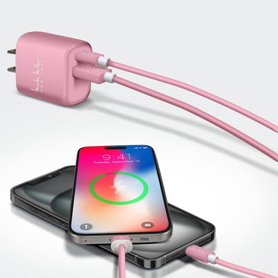 Nicole Miller Universal Rapid Charging Bundle - Soft Pink