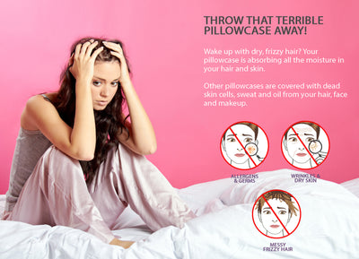 BUY ONE GET ONE FREE: Olivia Rose Satin Sleep Set Pillowcase & Eye Mask - PINK