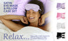 BUY ONE GET ONE FREE: Olivia Rose Satin Sleep Set Pillowcase & Eye Mask - PURPLE