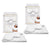 BUY ONE GET ONE FREE: Olivia Rose Satin Sleep Set Pillowcase & Eye Mask - WHITE