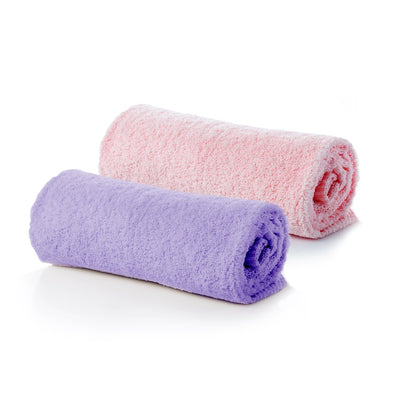 Olivia Rose Satin Sleep Set & 2 Pack Towel Turban - PURPLE