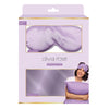 Olivia Rose Satin Sleep Set & 2 Pack Towel Turban - PURPLE