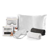 Olivia Rose Satin Sleep Set & 2 Pack Towel Turban - WHITE