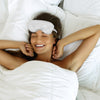Olivia Rose Satin Sleep Set & 2 Pack Towel Turban - WHITE