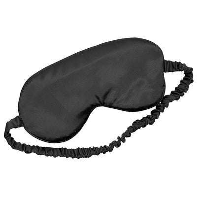 2 Pack Satin Sleep Set Pillowcase & Eye Mask - BLACK