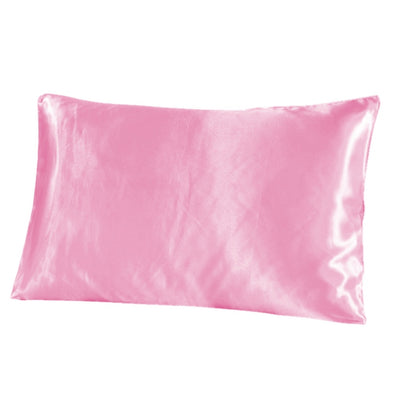 2 Pack Satin Sleep Set Pillowcase & Eye Mask - PINK