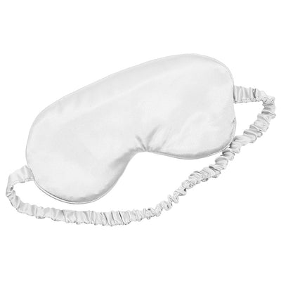 2 Pack Satin Sleep Set Pillowcase & Eye Mask - WHITE