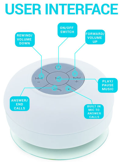 2 Pack OceanSound Wireless Shower Speaker