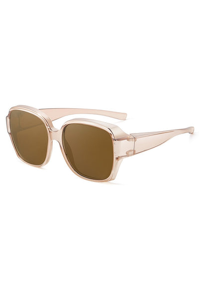OverVue Polarized Sunglasses - TRANSPARENT TEA