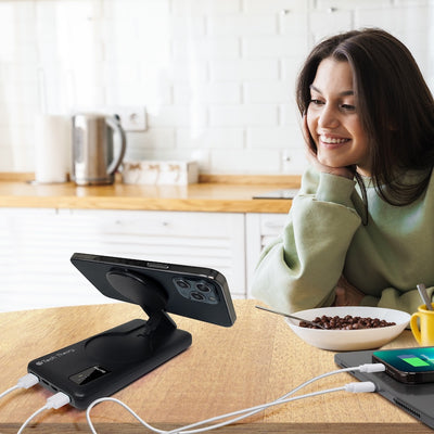 PowerMag View Wireless Charging Backup Battery - Black