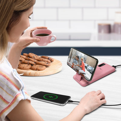 PowerMag View Wireless Charging Backup Battery - Rose