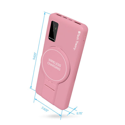 PowerMag View Wireless Charging Backup Battery - Rose