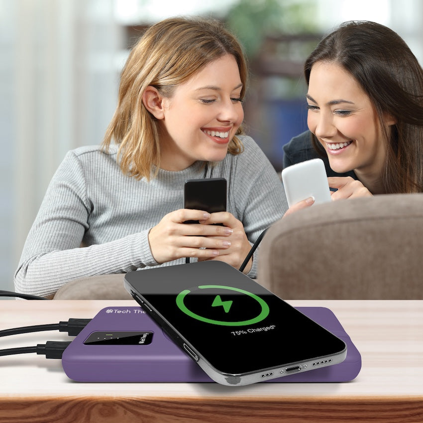 PowerMag View Wireless Charging Backup Battery - Rusty Purple