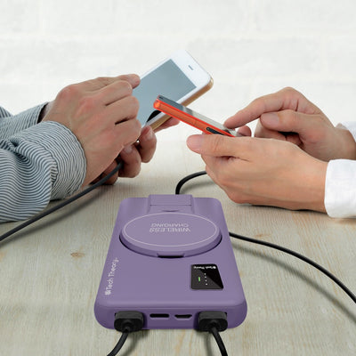PowerMag View Wireless Charging Backup Battery - Rusty Purple