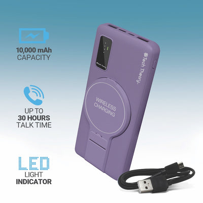 PowerMag View Wireless Charging Backup Battery - Rusty Purple