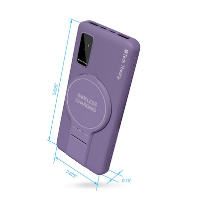 PowerMag View Wireless Charging Backup Battery - Rusty Purple