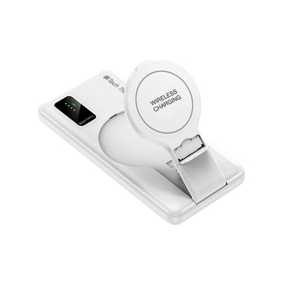 PowerMag View Wireless Charging Backup Battery - White