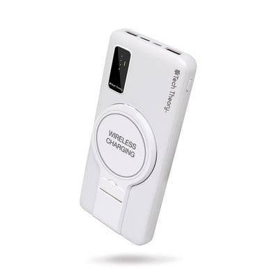 PowerMag View Wireless Charging Backup Battery - White