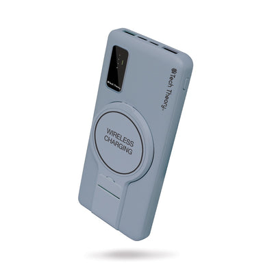 PowerMag View Wireless Charging Backup Battery - Steel