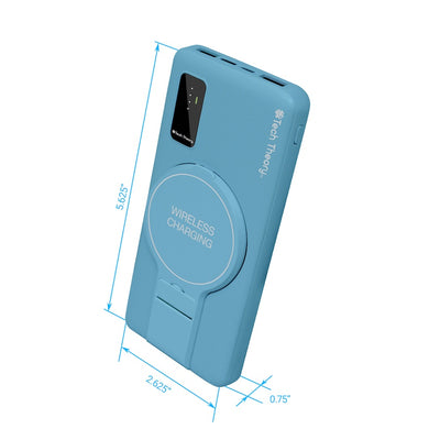 PowerMag View Wireless Charging Backup Battery - Ocean Blue