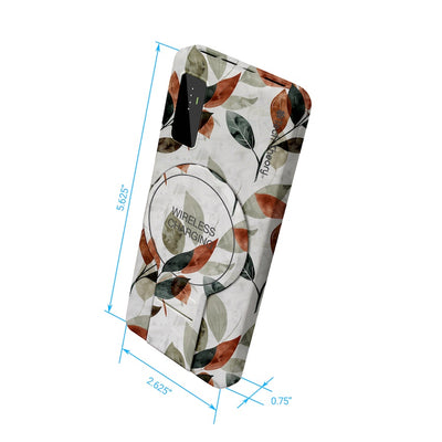 PowerMag View Wireless Charging Backup Battery - Autumn Leaves
