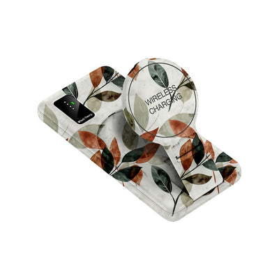 PowerMag View Wireless Charging Backup Battery - Autumn Leaves