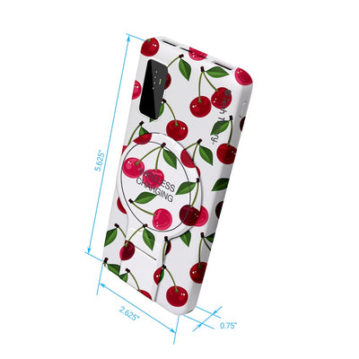 PowerMag View Wireless Charging Backup Battery - Cherries