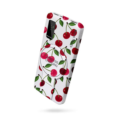 PowerMag View Wireless Charging Backup Battery - Cherries