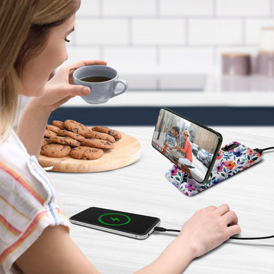 PowerMag View Wireless Charging Backup Battery - Floral