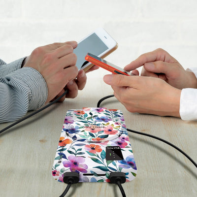 PowerMag View Wireless Charging Backup Battery - Floral