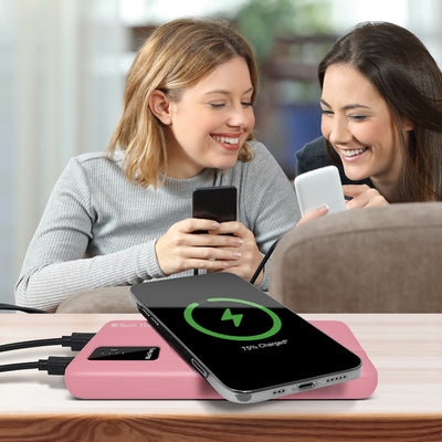 View Wireless Charging 10,000mAh Backup Battery - ROSE
