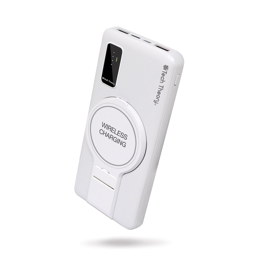 View Wireless Charging 10,000mAh Backup Battery - WHITE