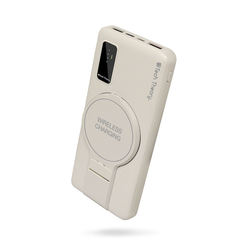 View Wireless Charging 10,000mAh Backup Battery - OATMEAL
