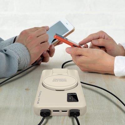 View Wireless Charging 10,000mAh Backup Battery - OATMEAL