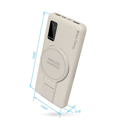 View Wireless Charging 10,000mAh Backup Battery - OATMEAL