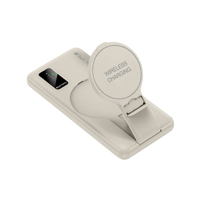 View Wireless Charging 10,000mAh Backup Battery - OATMEAL