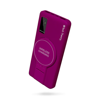 View Wireless Charging 10,000mAh Backup Battery - PLUM