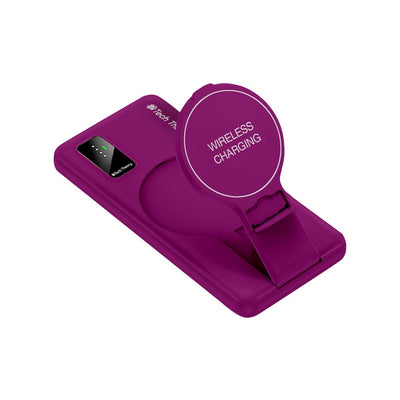 View Wireless Charging 10,000mAh Backup Battery - PLUM