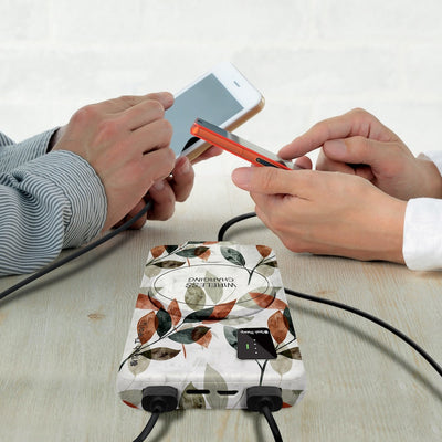 View Wireless Charging 10,000mAh Backup Battery - AUTUMN LEAVES