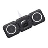 PowerUp Trinity 3 in 1 Wireless Charging Station for iPhone AirPods & iWatch - BLACK