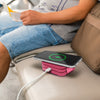 PowerUp Trinity 3 in 1 Wireless Charging Station for iPhone AirPods & iWatch - PINK