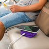 PowerUp Trinity 3 in 1 Wireless Charging Station for iPhone AirPods & iWatch - PURPLE