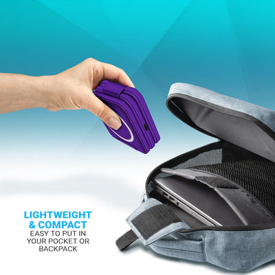 PowerUp Trinity 3 in 1 Wireless Charging Station for iPhone AirPods & iWatch - PURPLE