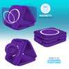 PowerUp Trinity 3 in 1 Wireless Charging Station for iPhone AirPods & iWatch - PURPLE