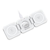 PowerUp Trinity 3 in 1 Wireless Charging Station for iPhone AirPods & iWatch - WHITE
